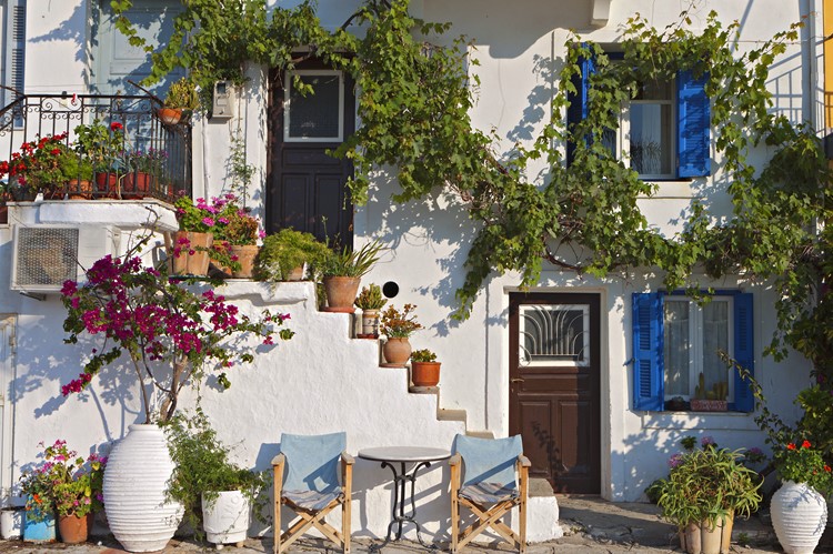 Traditionele huizen in Parga - Griekenland
